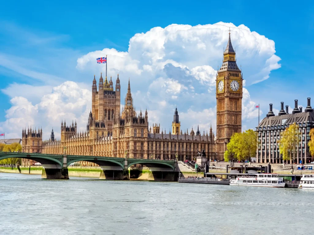 Big Ben und das britische Parlament an der Themse in London